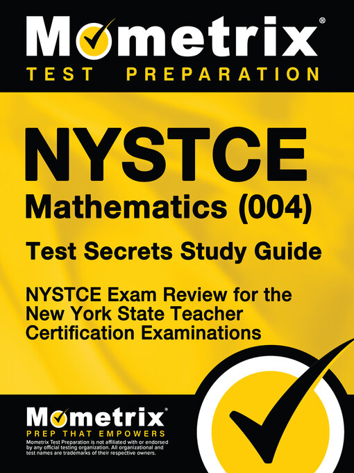 Cover image for NYSTCE Mathematics (004) Test Secrets Study Guide